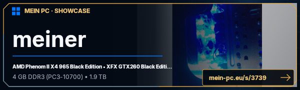 PC-Showcase meiner von foxi auf MEIN PC