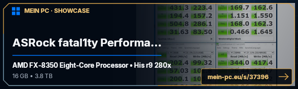 PC-Showcase ASRock fatal1ty Performance von Dovahkiin auf MEIN PC