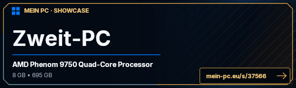 PC-Showcase Zweit-PC von Bolla1977 auf MEIN PC