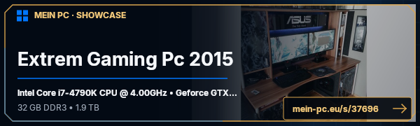 PC-Showcase Extrem Gaming Pc 2015 von Skylex auf MEIN PC