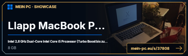 PC-Showcase Llapp MacBook Pro von Llapp auf MEIN PC