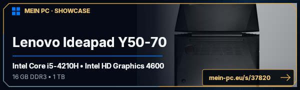 PC-Showcase Lenovo Ideapad Y50-70 von XphilY auf MEIN PC