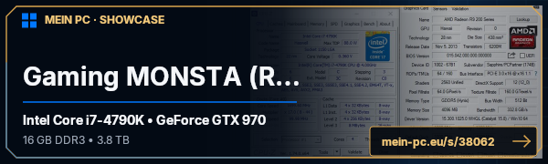 PC-Showcase Gaming MONSTA (RIP) von Disaster auf MEIN PC
