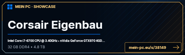 PC-Showcase Corsair Eigenbau von EdgarG auf MEIN PC