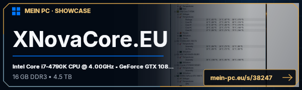 PC-Showcase XNovaCore.EU von XNovaCore auf MEIN PC