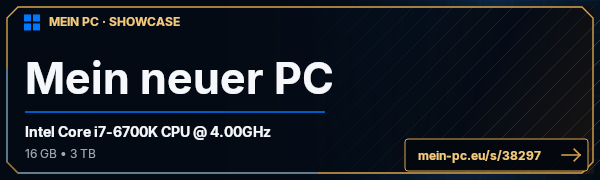 PC-Showcase Mein neuer PC von Masterchen09 auf MEIN PC