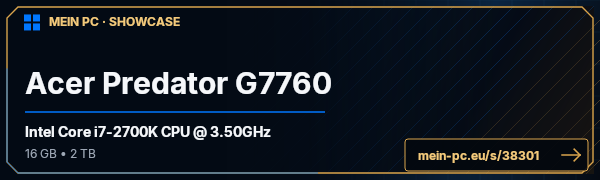 PC-Showcase Acer Predator G7760 von nymann auf MEIN PC