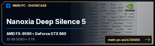 PC-Showcase Nanoxia Deep Silence 5 von Xohox auf MEIN PC