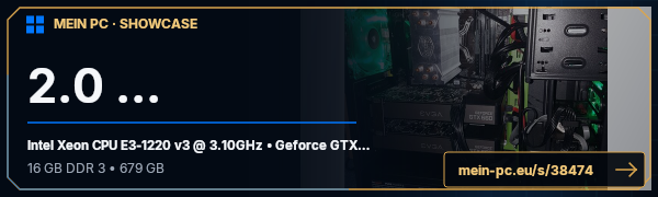 PC-Showcase 2.0 ...  von Manu88 auf MEIN PC