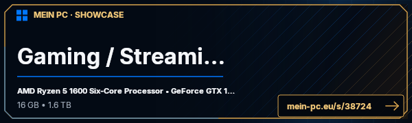 PC-Showcase Gaming / Streaming von Shirozza auf MEIN PC