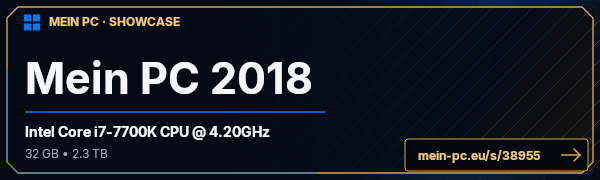 PC-Showcase Mein PC 2018 von rtw12 auf MEIN PC