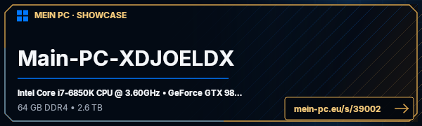 PC-Showcase Main-PC-XDJOELDX von xDJoelDx auf MEIN PC