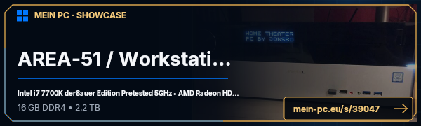 PC-Showcase AREA-51 / Workstation von X-E-Qt-R auf MEIN PC