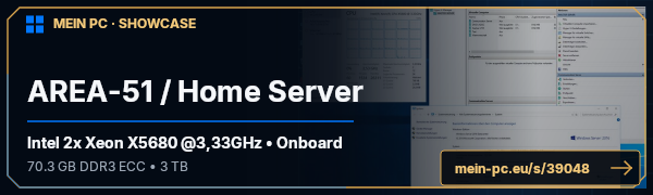 PC-Showcase AREA-51 / Home Server von X-E-Qt-R auf MEIN PC