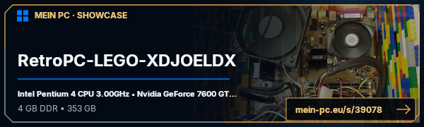 PC-Showcase RetroPC-LEGO-XDJOELDX von xDJoelDx auf MEIN PC