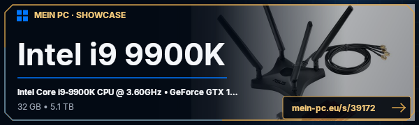 PC-Showcase Intel i9 9900K von Legofrank 1955 auf MEIN PC