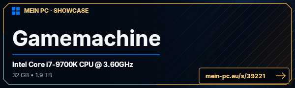 PC-Showcase Gamemachine von intenso1337 auf MEIN PC