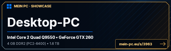 PC-Showcase Desktop-PC von xian auf MEIN PC
