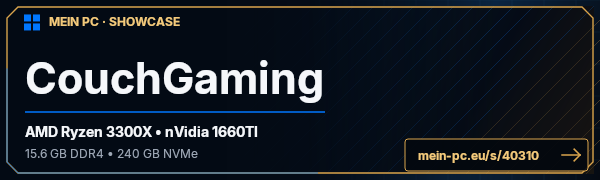 PC-Showcase CouchGaming von KuanYin auf MEIN PC
