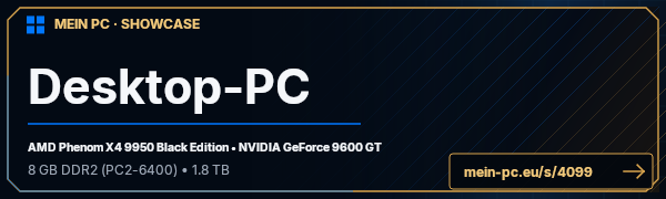 PC-Showcase Desktop-PC von Son1cW4rr1oR auf MEIN PC