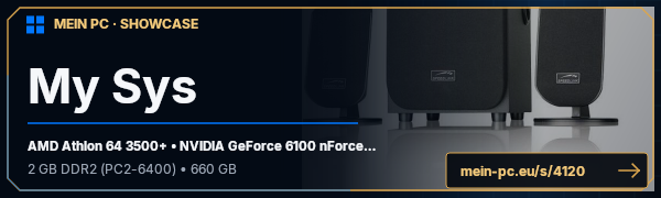 PC-Showcase My Sys von mafioso auf MEIN PC