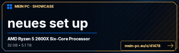 PC-Showcase neues set  up  von Opossum auf MEIN PC