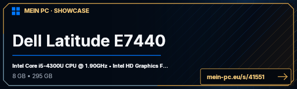 PC-Showcase Dell Latitude E7440 von MHaagen90 auf MEIN PC