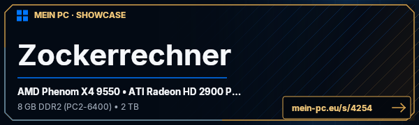 PC-Showcase Zockerrechner von ColdTequila auf MEIN PC