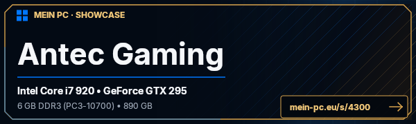PC-Showcase Antec Gaming von gsmember auf MEIN PC