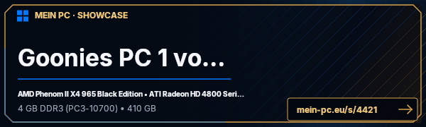 PC-Showcase Goonies PC 1 von 4 von DownSouthHustler auf MEIN PC
