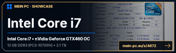 PC-Showcase Intel Core i7 von hase2142 auf MEIN PC