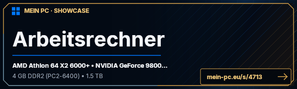 PC-Showcase Arbeitsrechner von WickedImp auf MEIN PC