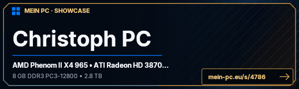 PC-Showcase Christoph PC von MaddDogg14 auf MEIN PC