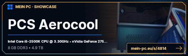 PC-Showcase PCS Aerocool von mueller93 auf MEIN PC