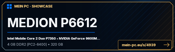 PC-Showcase MEDION P6612 von berat7675 auf MEIN PC