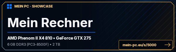 PC-Showcase Mein Rechner von Scrober auf MEIN PC