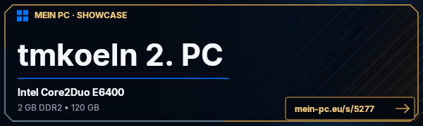 PC-Showcase tmkoeln 2. PC von tmkoeln auf MEIN PC
