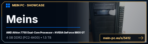 PC-Showcase Meins von einfachdennis auf MEIN PC