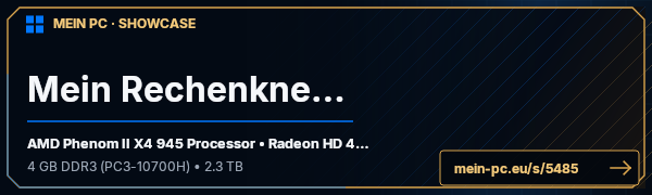 PC-Showcase Mein Rechenknecht von Brain auf MEIN PC