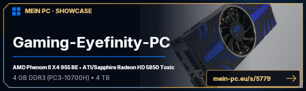 PC-Showcase Gaming-Eyefinity-PC von Rocir339 auf MEIN PC