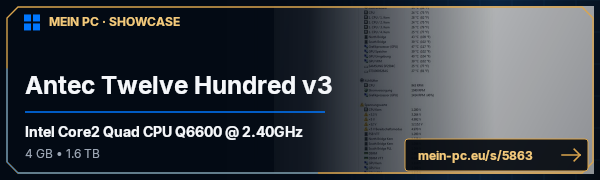 PC-Showcase Antec Twelve Hundred v3 von Haluter auf MEIN PC