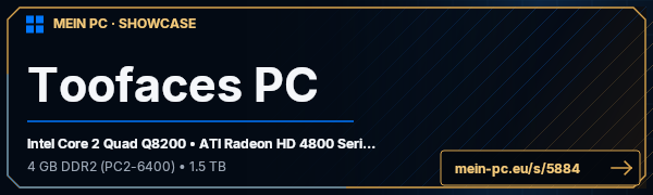 PC-Showcase Toofaces PC von Toofaces auf MEIN PC