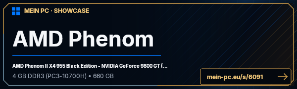 PC-Showcase AMD Phenom von smokey100 auf MEIN PC