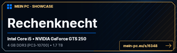 PC-Showcase Rechenknecht von Ron86 auf MEIN PC
