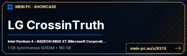 PC-Showcase LG CrossinTruth von CrossinTruth auf MEIN PC