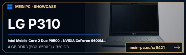 PC-Showcase LG P310 von h3mPi auf MEIN PC