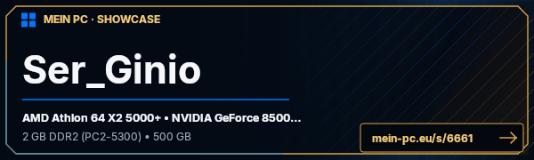 PC-Showcase Ser_Ginio von Ser_Ginio auf MEIN PC