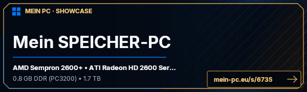 PC-Showcase Mein SPEICHER-PC von maxoo7 auf MEIN PC