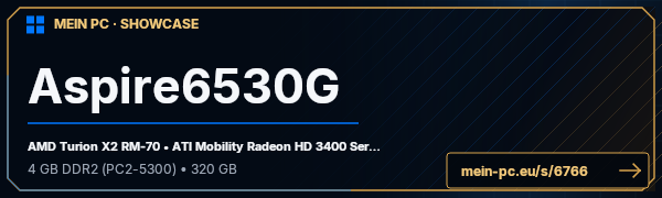 PC-Showcase Aspire6530G von storch auf MEIN PC