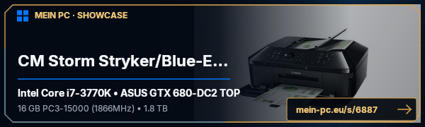 PC-Showcase CM Storm Stryker/Blue-Edition ™ © von mrcool auf MEIN PC